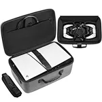 The case is designed for 2023 NEW PS5 SLIM DISC/DIGITAL CONSOLE, not compatible with the ORIGINAL PS5 CONSOLE. The case can hold PS5 SLIM Disc or Digital version, 2 DualSense wireless controllers, vertical base, HDMI and power cables.